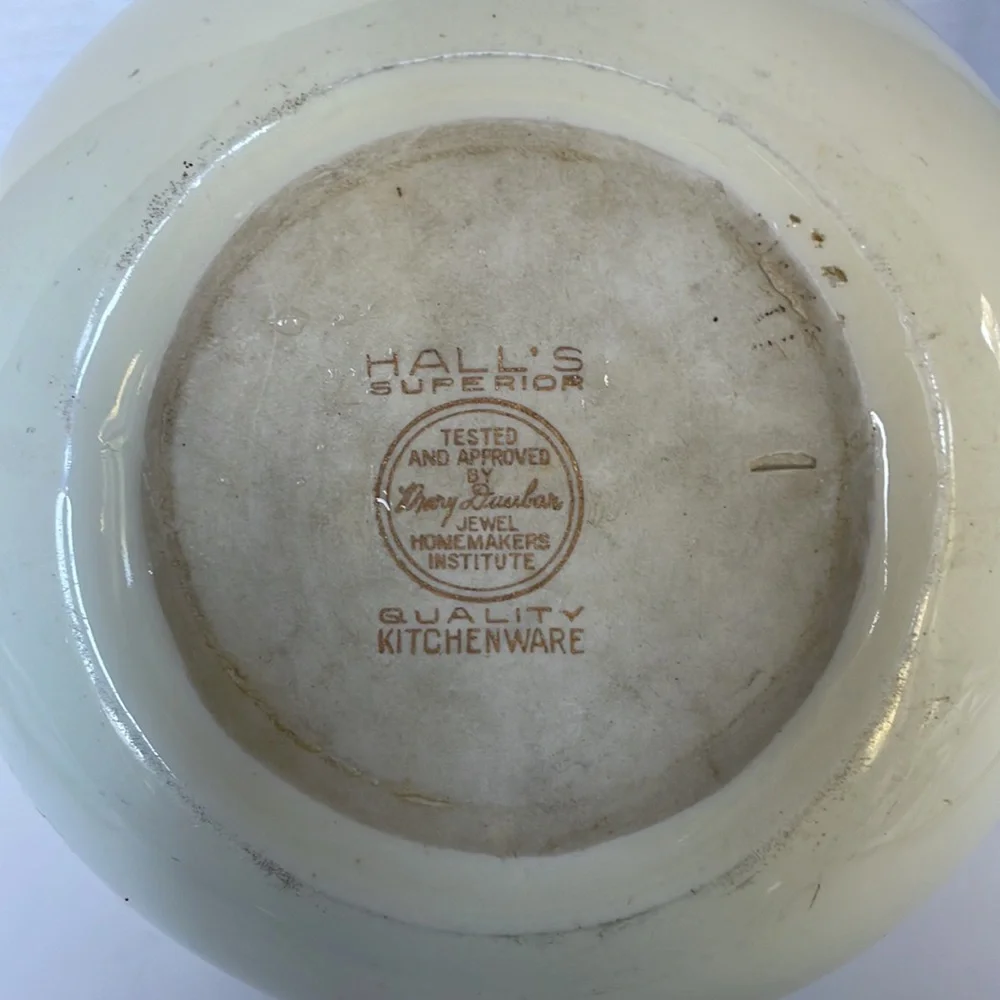 Hall Superior pitcher vintage USA Jewel Autumn leaf